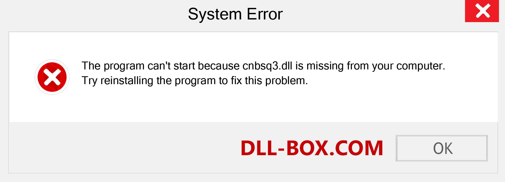  cnbsq3.dll file is missing?. Download for Windows 7, 8, 10 - Fix  cnbsq3 dll Missing Error on Windows, photos, images